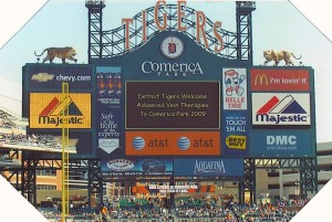 Advanced Vein Therapies staff and family attend Tigers game at Comerica Park